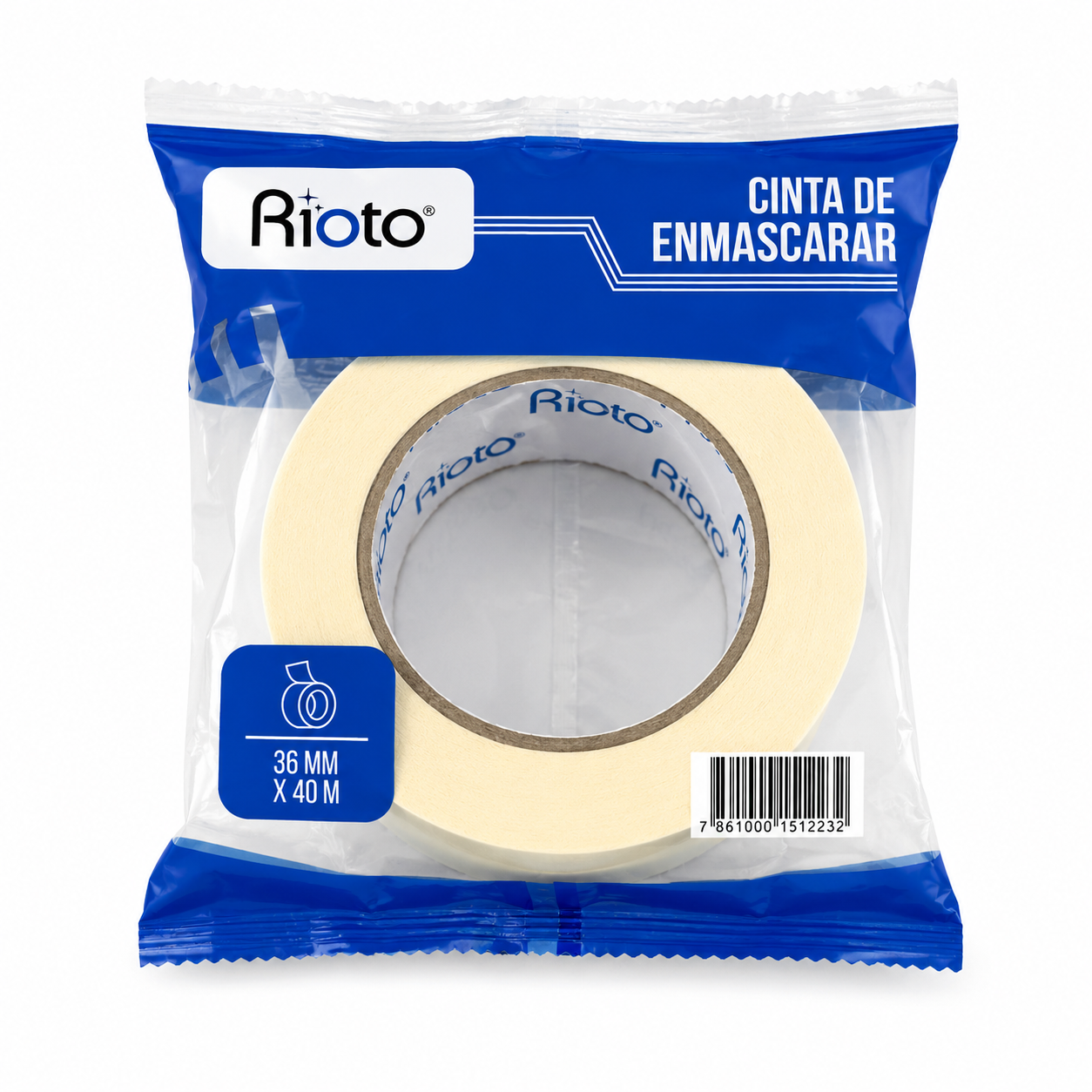 CINTA ENMASCARAR 36MM X 40MT RIOTO