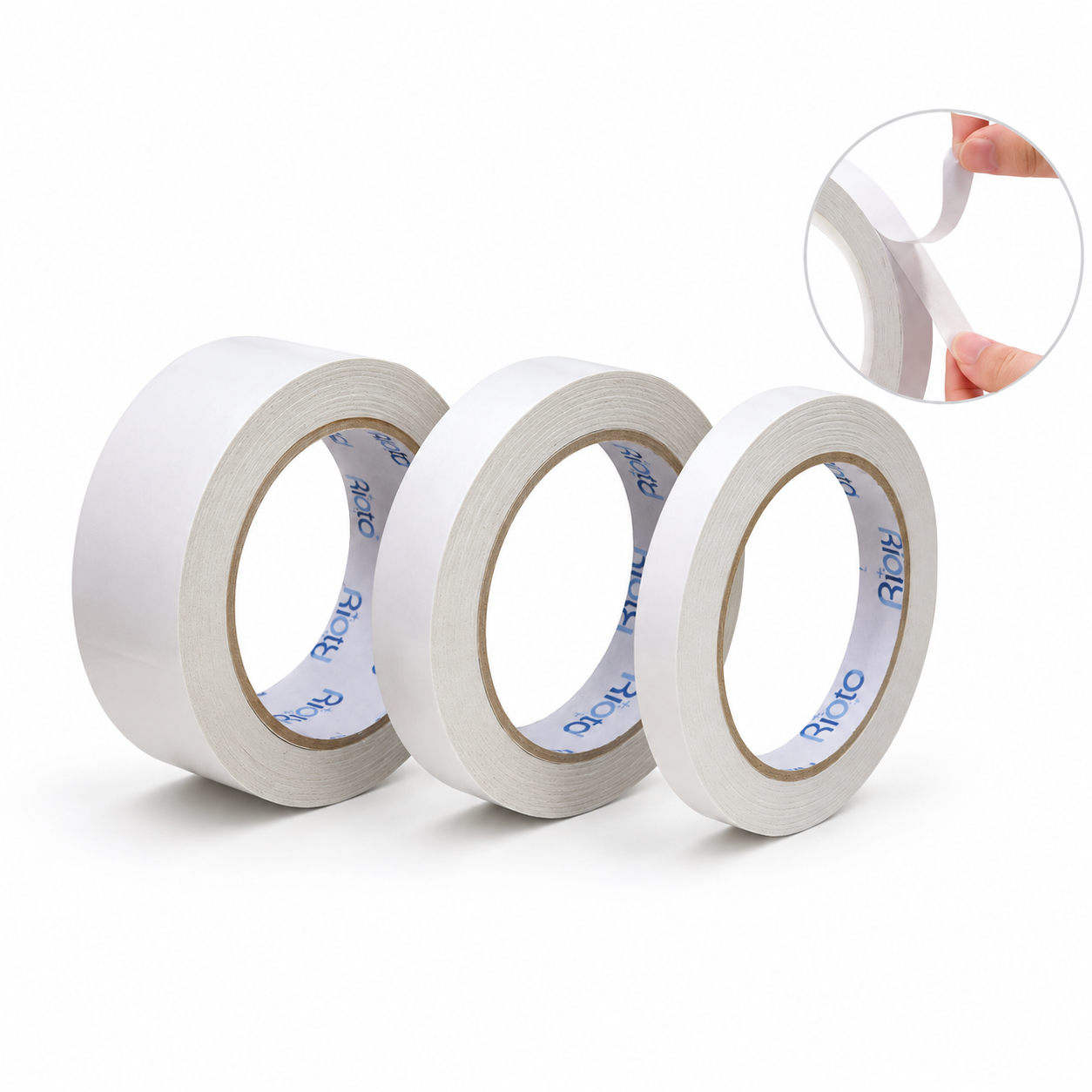 CINTA RIOTO DOBLE FAZ TRANSPARENTE 6MM X 30MT