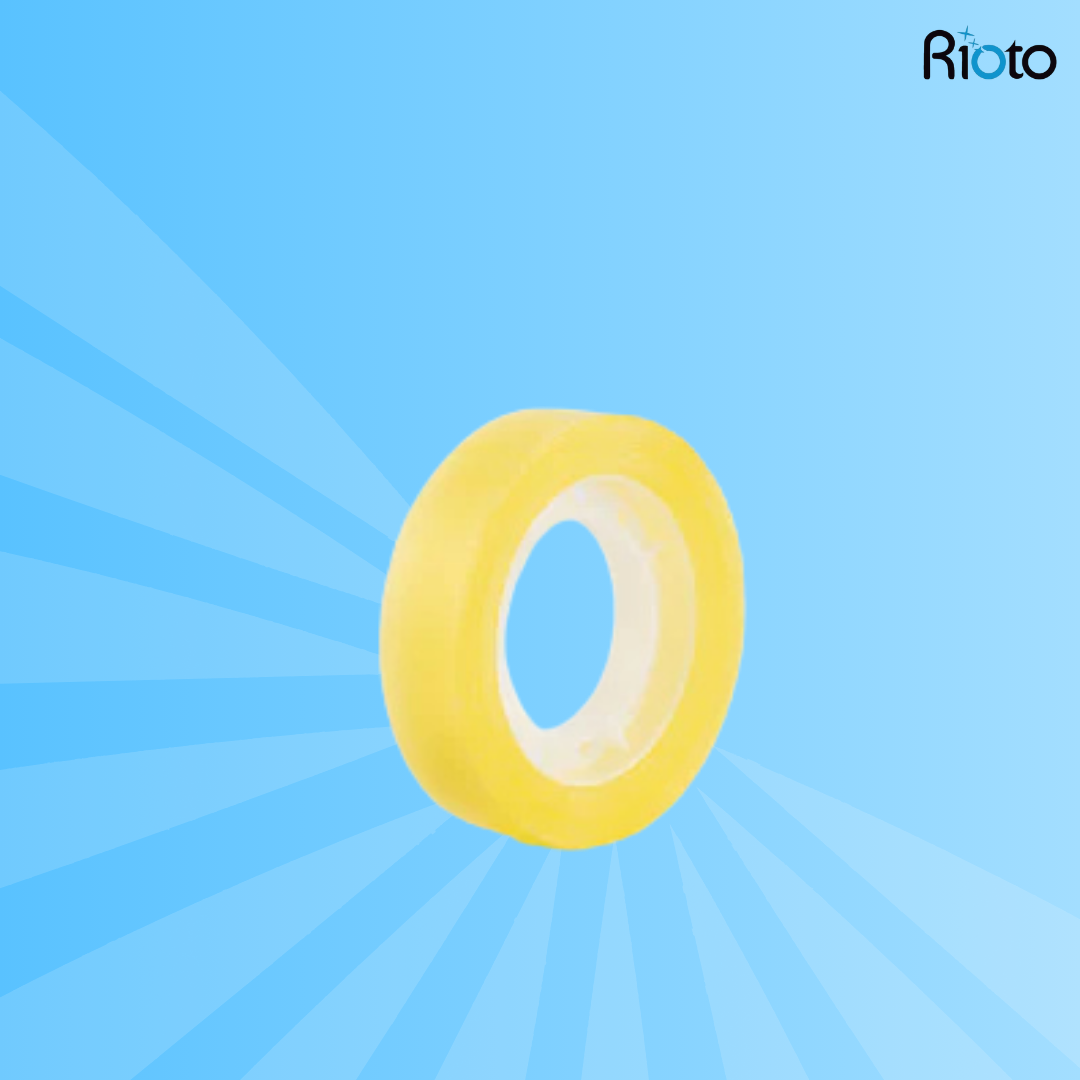 CINTA RIOTO TUBO TRANSPARENTE 12mm X 20 MT X 12 UND