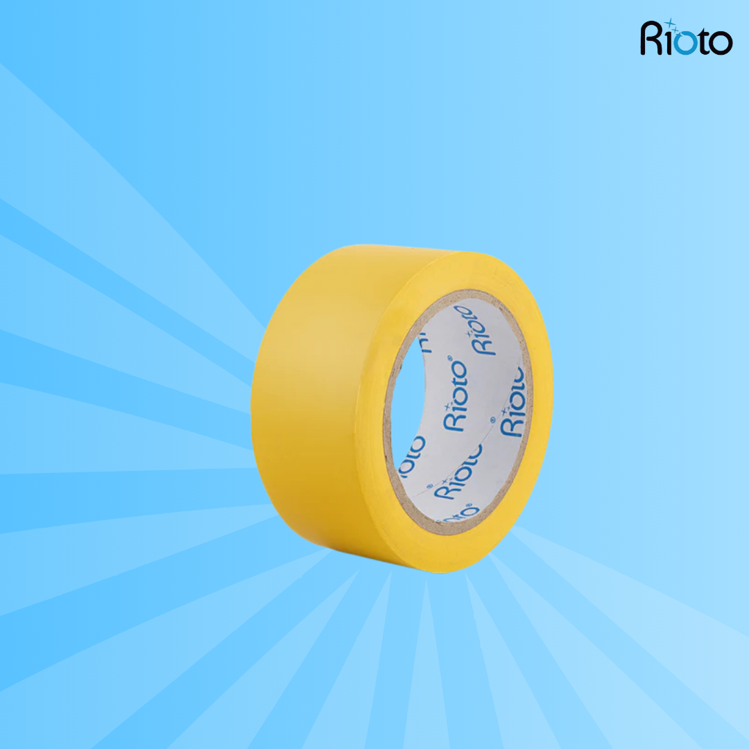 CINTA RIOTO SEÑALIZACION AMARILLA 48MM X 30MT