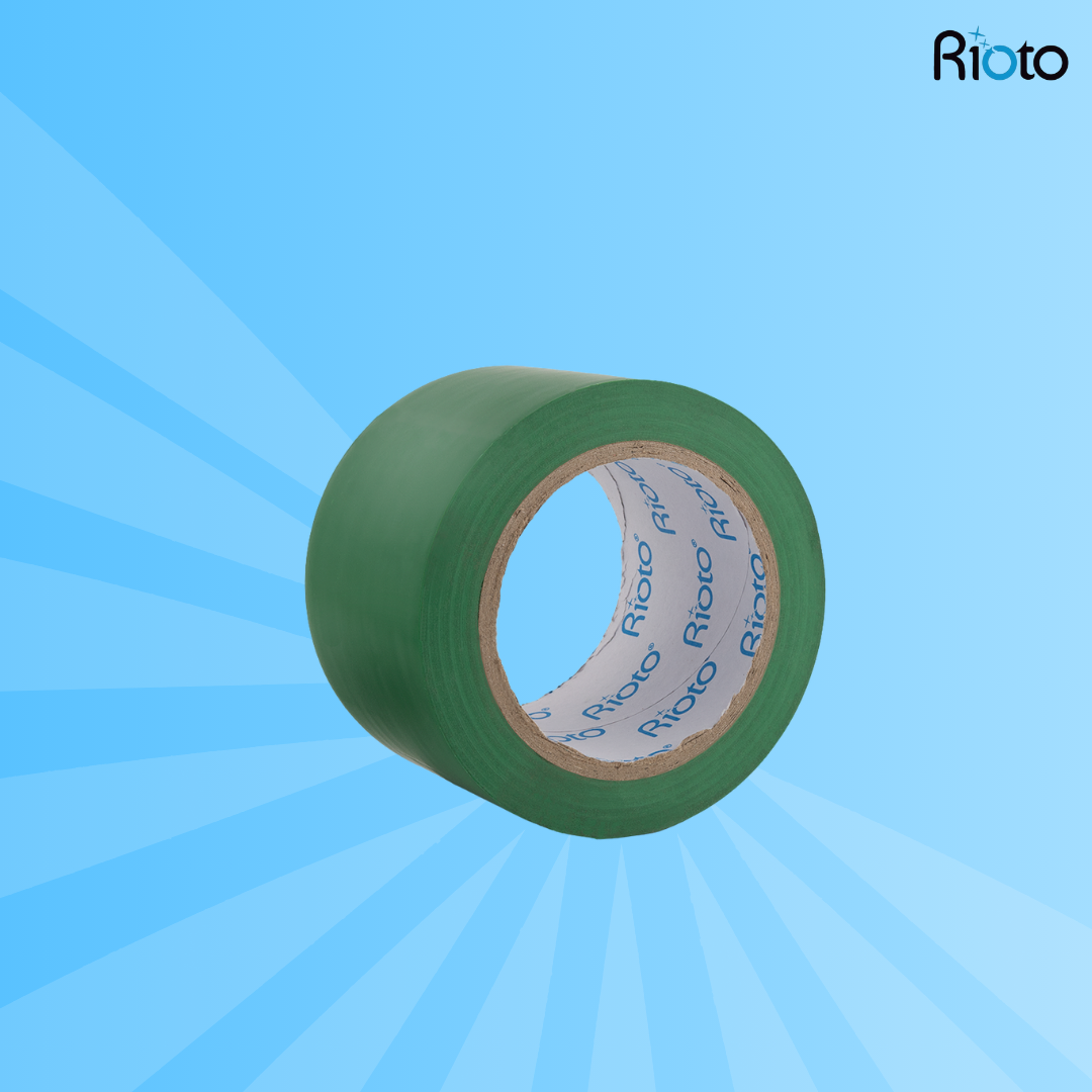 CINTA RIOTO PVC VERDE 72MM X 30MT