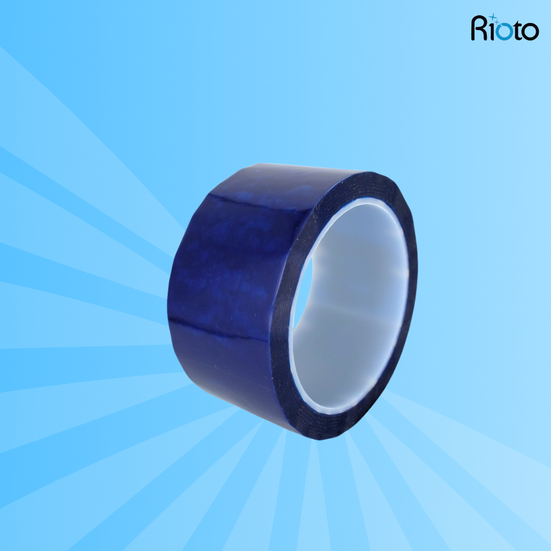 CINTA RIOTO ANTIFALSIFICACION AZUL 50MM X 50MT