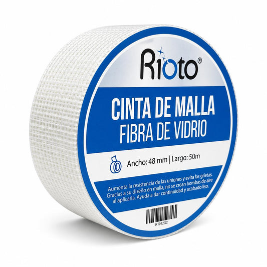 CINTA RIOTO MALLA FIBRA DE VIDRIO 48MM X 50MT