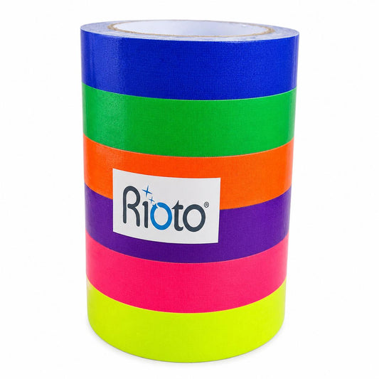 CINTA GAFFER NEON 24MM X 10MT (DISP X 6 UND) RIOTO