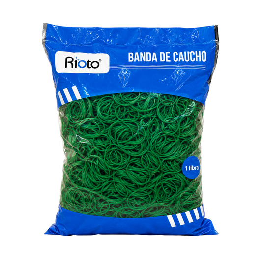 BANDA ELASTICA DE CAUCHO INDUSTRIAL VERDE RIOTO