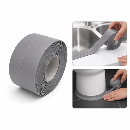CINTA SELLADO COCINA Y BAÑO GRIS 36MM X3.2MT RIOTO