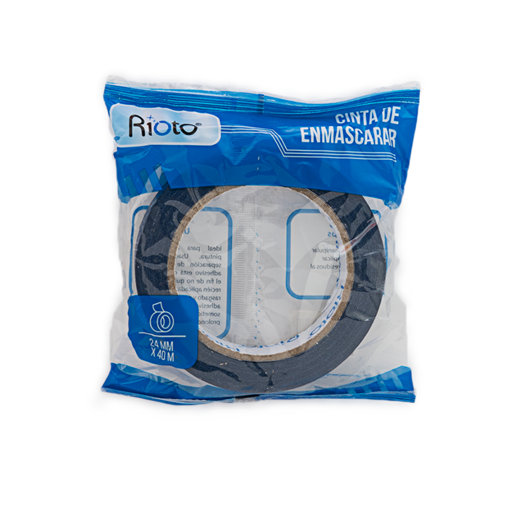 CINTA ENMASCARAR AZUL OSCURA 24MM X40MT RIOTO