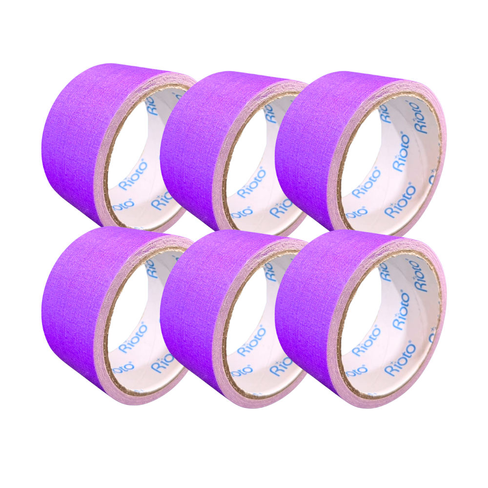 CINTA RIOTO GAFFER NEON MORADO 48 MM X 5 MT
