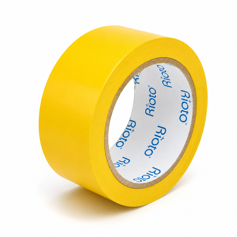 CINTA SEÑALIZACION AMARILLA 48MM X 30MT RIOTO