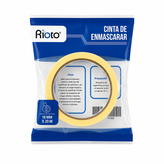 CINTA RIOTO ENMASCARAR PRO 18MM X 20MT