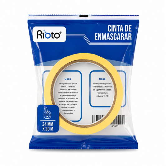 CINTA RIOTO ENMASCARAR PRO 24MM X 20MT