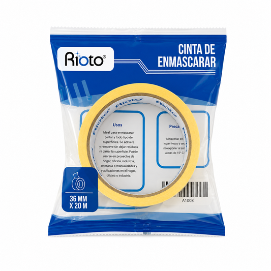 CINTA RIOTO ENMASCARAR PRO 36MM X 20MT