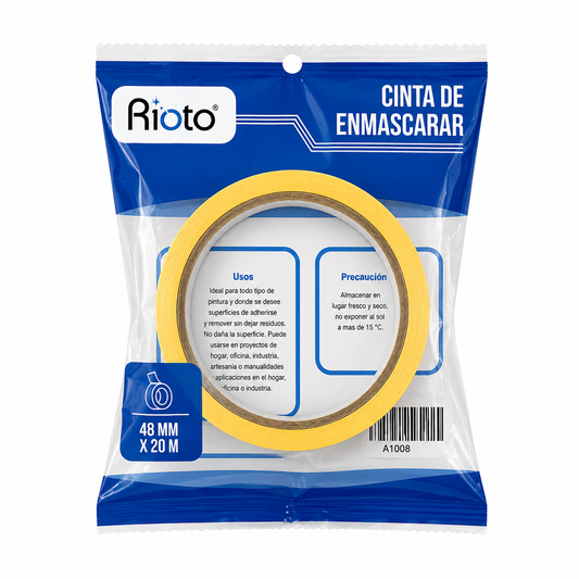 CINTA RIOTO ENMASCARAR PRO 48MM X 20MT