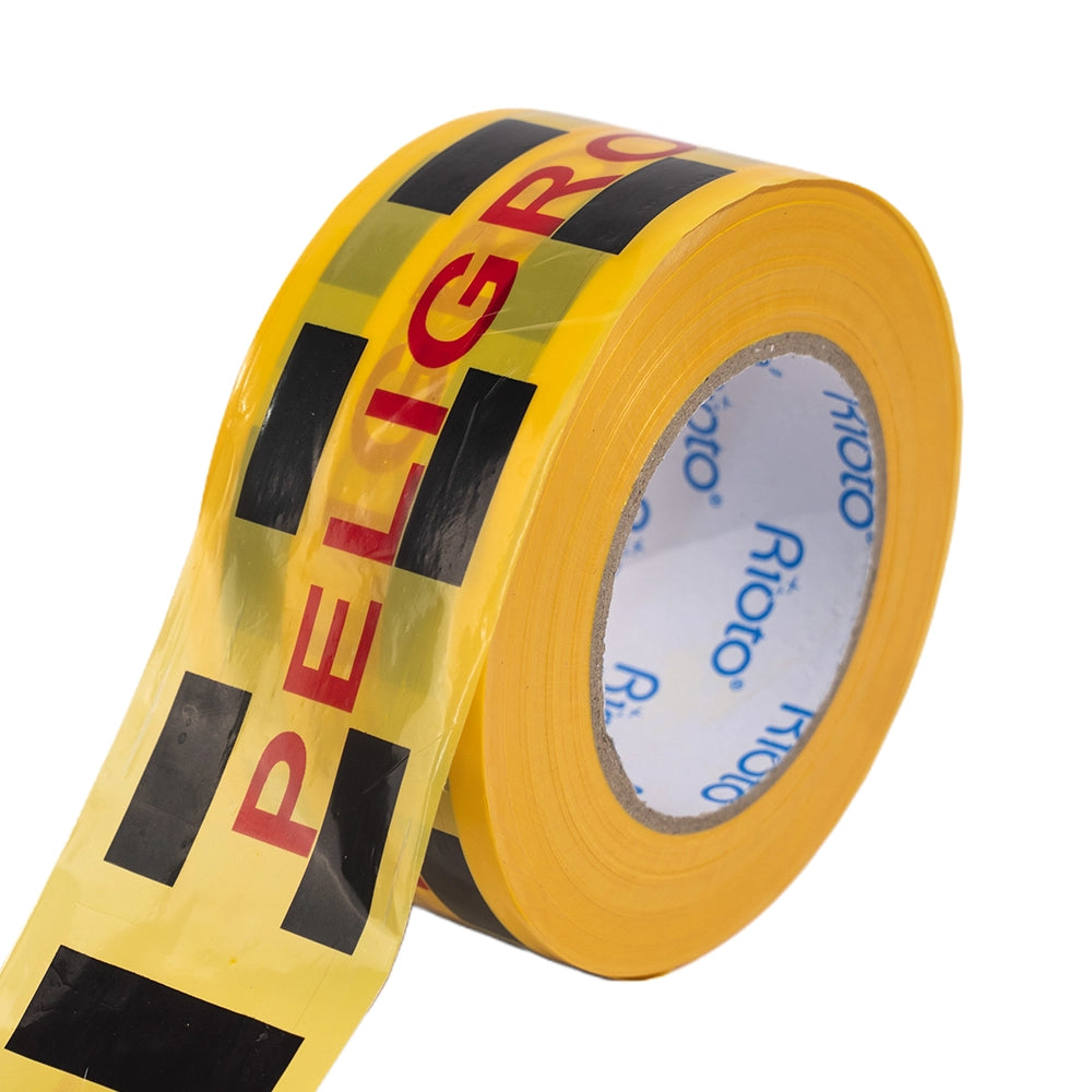 CINTA RIOTO PELIGRO NO PASE 60MM X 300MT-500MT