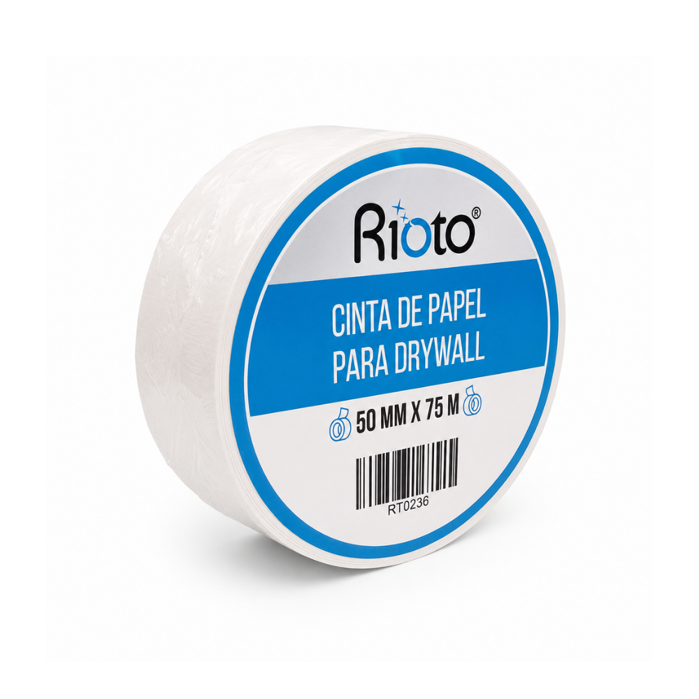 CINTA PAPEL BLANCA 50MM X 75MT RIOTO