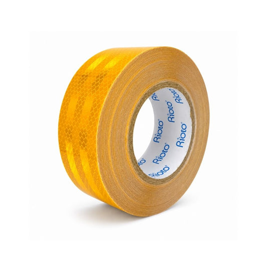 CINTA RIOTO REFLECTIVA AMARILLA 48MM X 25