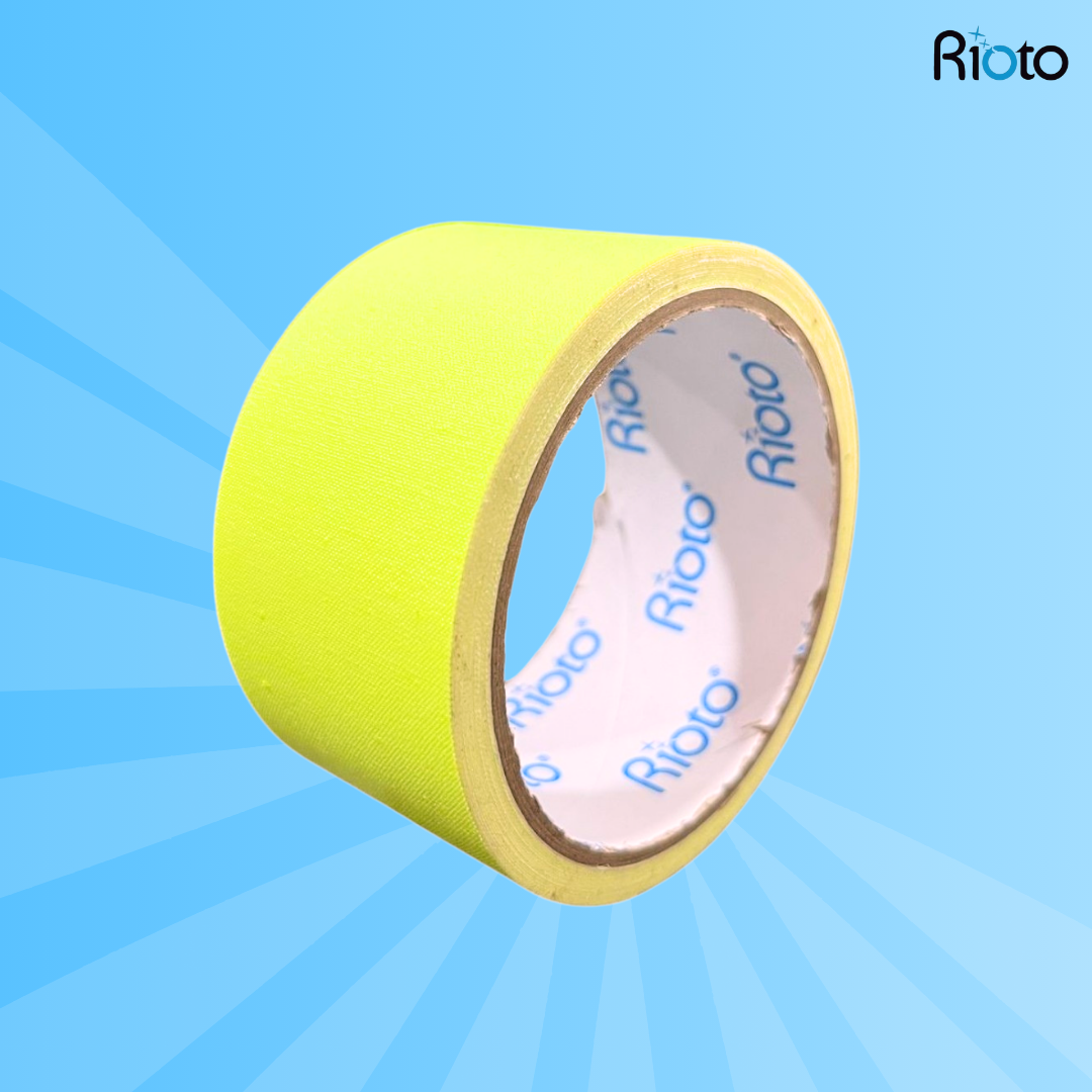 CINTA RIOTO GAFFER NEON AMARILLO 48 MM X 5 MT