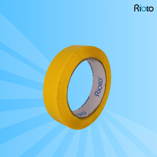 CINTA RIOTO AMARILLA 24MM X 100 MT