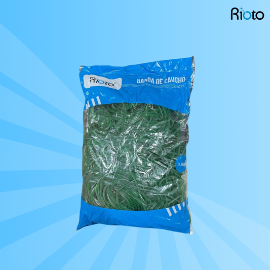 BANDA RIOTO DE CAUCHO VERDE 1 LB