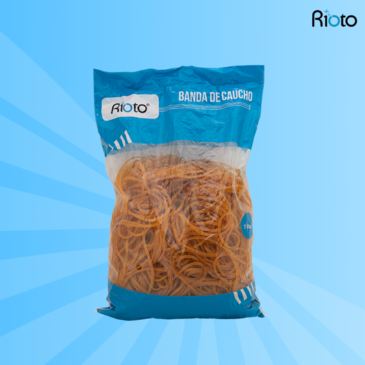 BANDA RIOTO DE CAUCHO AMARILLO 1 LB