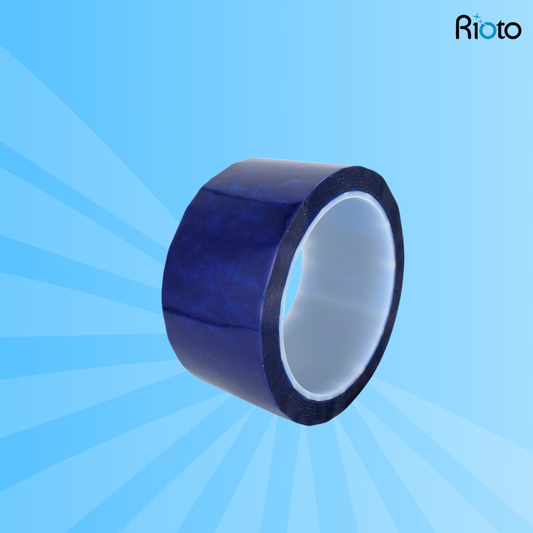CINTA RIOTO ANTIFALSIFICACION AZUL 50MM X 50MT