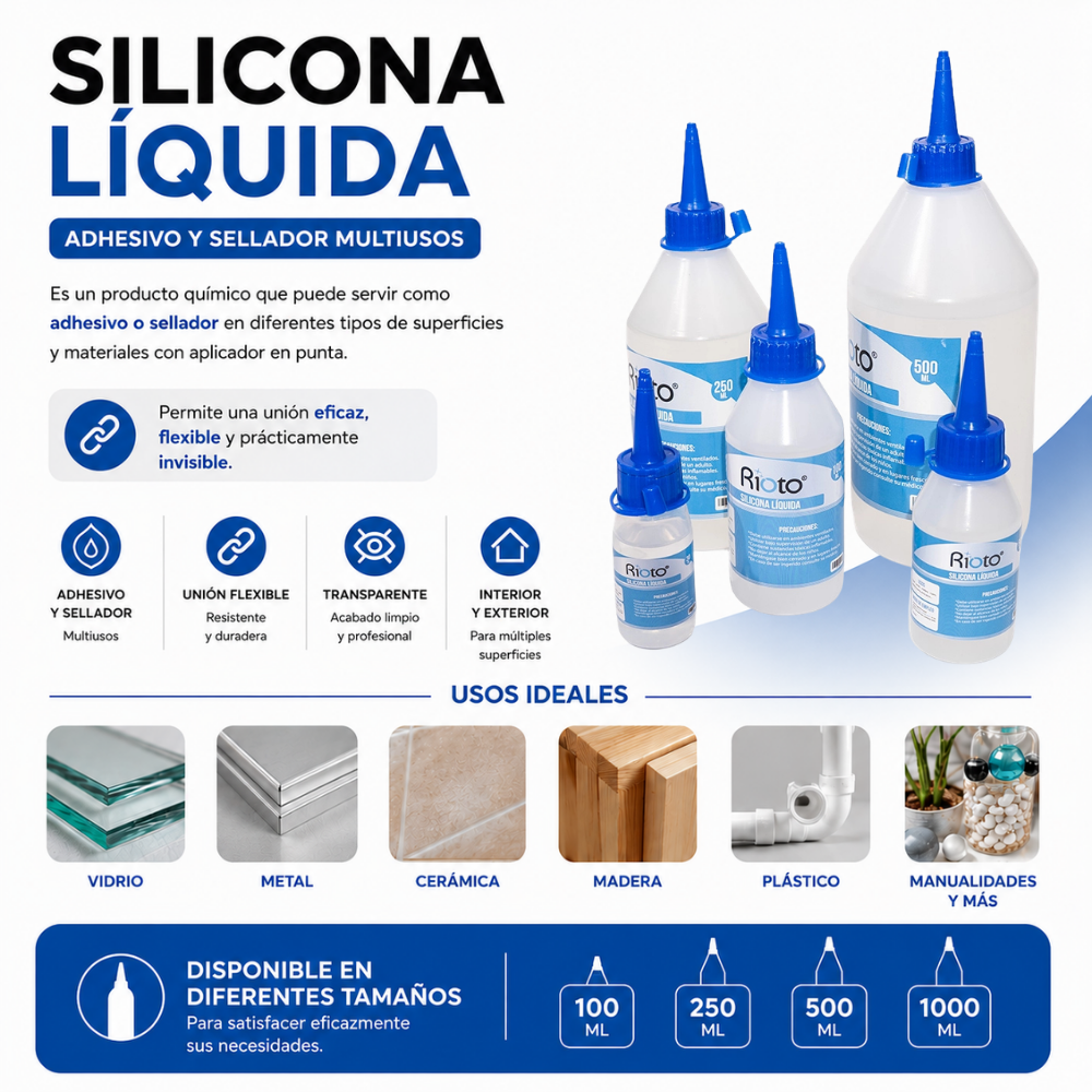 SILICONA LIQUIDA RIOTO 6OML